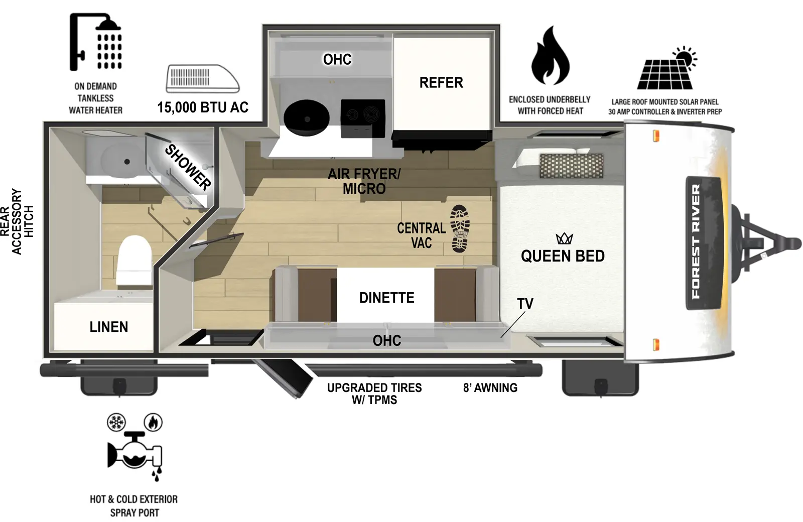 R Pod RP-180 Floorplan